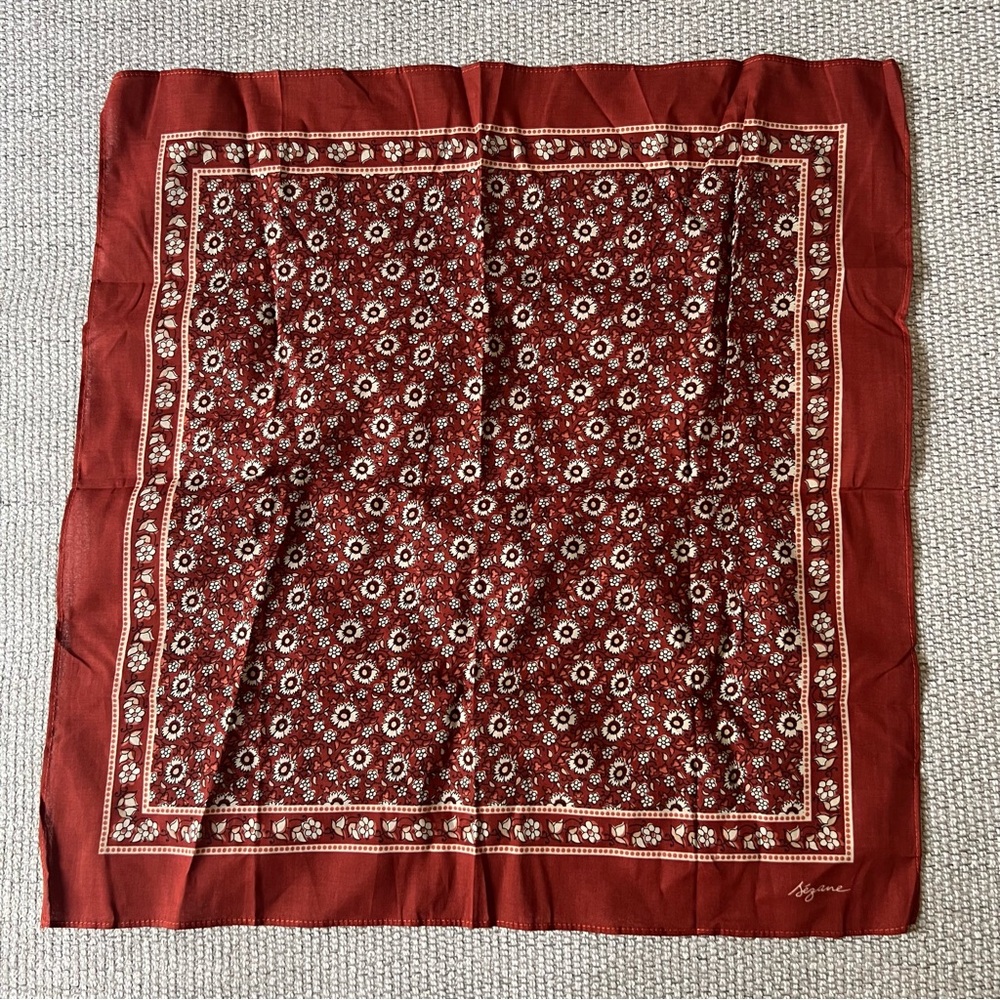 Sézane Gaston Scarf in Floral Print NWOT